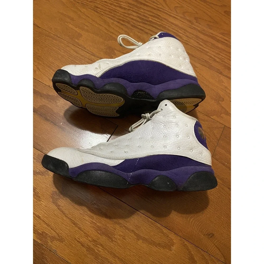 Mens Size 9.5 - Nike Air Jordan 13 Retro Lakers Purple 2019 (414571-105) No Box